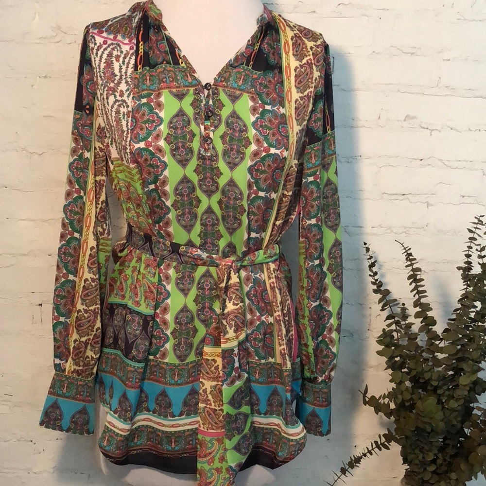 Liz Claiborne Belted Blouse